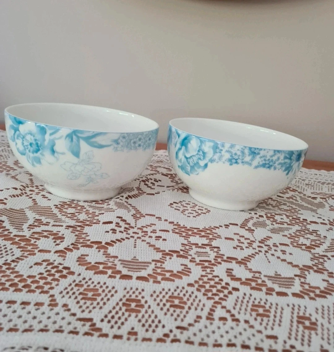 Lote de 2 tigelas ovais Floreana Blue – photo 2